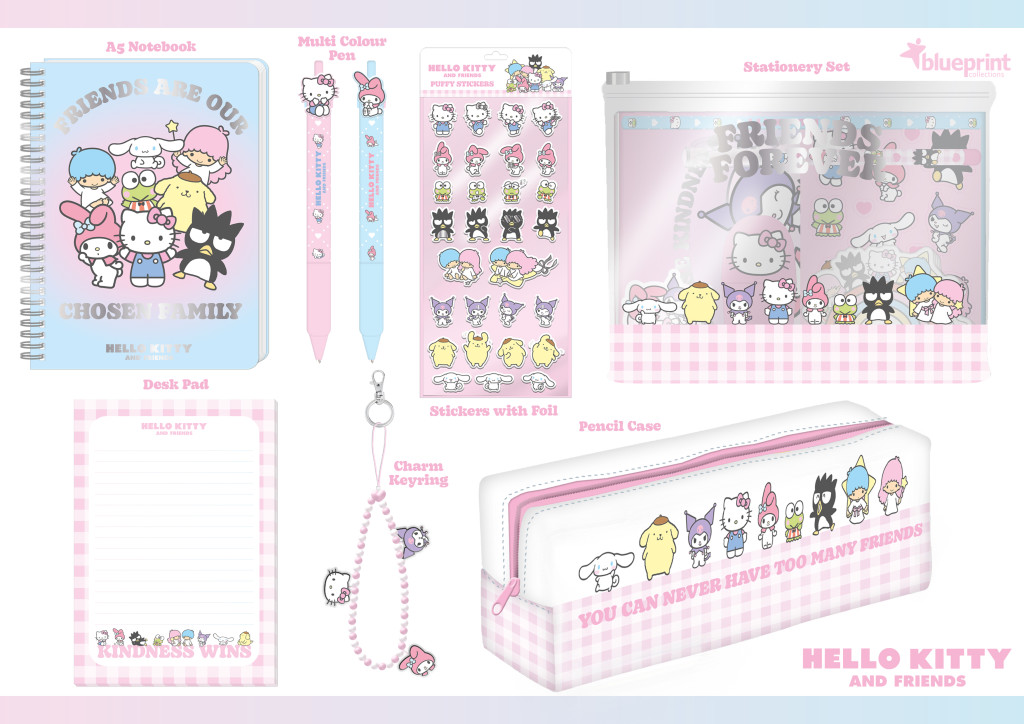 Above: New designs for Hello Kitty for Blueprint Collections.